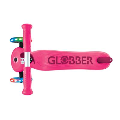 Самокат GLOBBER серії GO UP SPORTY пурпурно-рожевий, до 20/50кг 1+, колеса що світяться