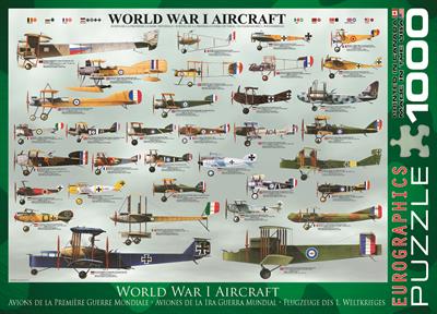 Пазл Eurographics Літаки Першої світової війни, 1000 елементів