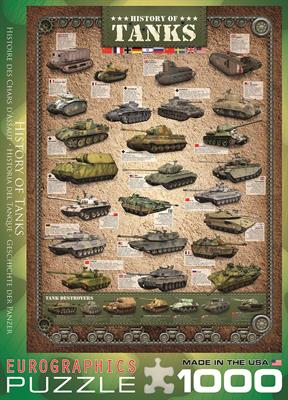 Пазл Eurographics Історія танків, 1000 елементів