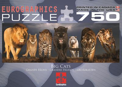 Пазл Eurographics Великі кішки, 750 елементів