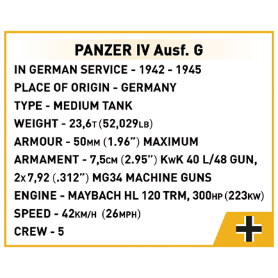 Конструктор COBI Company of Heroes 3 Танк Panzer IV, 610 деталей