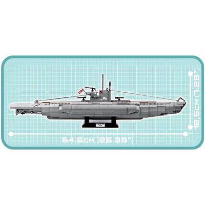 Конструктор COBI Підводний човен U-48, 800 деталей