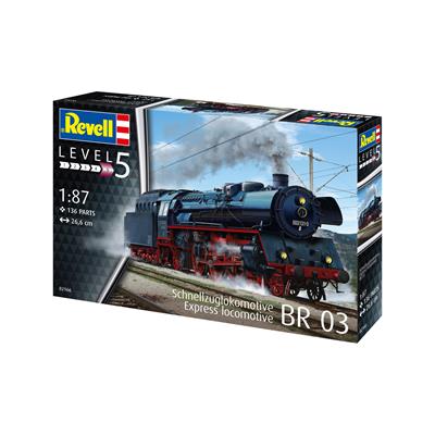Збірна модель-копія Revell Експрес локомотив BR03 з тендером рівень 5 масштаб 1:87