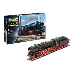 Збірна модель-копія Revell Експрес локомотив BR03 з тендером рівень 5 масштаб 1:87