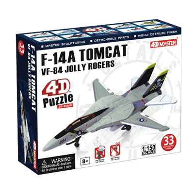Об`ємний пазл 4D Master  Літак F-14A VF-84 JOLLY ROGERS