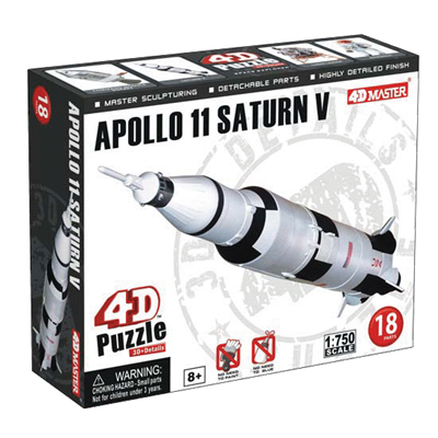Об`ємний пазл 4D Master  Аполлон 11 з ракетой-носієм Сатурн-V 1:750