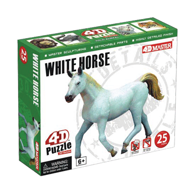 Об`ємний пазл 4D Master  Білий кінь