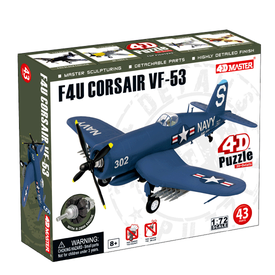 Об`ємний пазл 4D Master  Літак F4U Corsair VF-53
