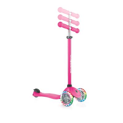 Самокат GLOBBER серії PRIMO LIGHTS, рожевий, колеса з підсвіткою, до 50кг, 3+, 3 колеса