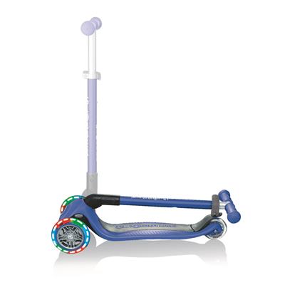 Самокат GLOBBER серії PRIMO FOLDABLE LIGHTS, синій, колеса з підсвіткою, 50кг, 3+