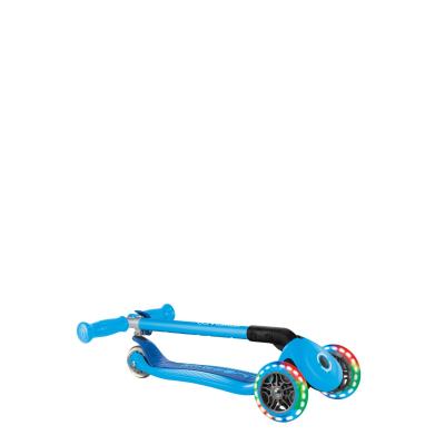 Самокат GLOBBER серії PRIMO FOLDABLE LIGHTS, блакитний, колеса з підсвіткою, 50кг, 3+