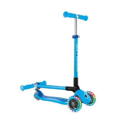 Самокат GLOBBER серії PRIMO FOLDABLE LIGHTS, блакитний, колеса з підсвіткою, 50кг, 3+