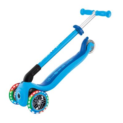 Самокат GLOBBER серії PRIMO FOLDABLE LIGHTS, блакитний, колеса з підсвіткою, 50кг, 3+