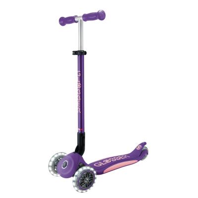 Самокат GLOBBER серії ELITE LIGHTS, фіолетово-рожевий, колеса з підсвіткою, 50кг, 3+