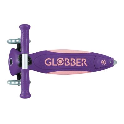 Самокат GLOBBER серії ELITE LIGHTS, фіолетово-рожевий, колеса з підсвіткою, 50кг, 3+