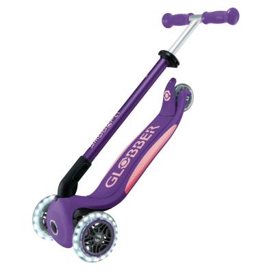 Самокат GLOBBER серії ELITE LIGHTS, фіолетово-рожевий, колеса з підсвіткою, 50кг, 3+