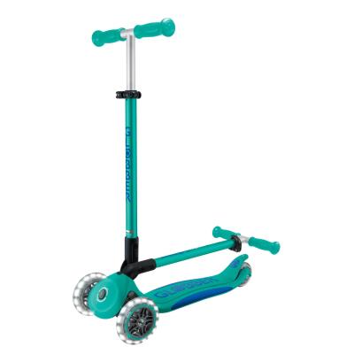 Самокат GLOBBER серії ELITE LIGHTS, смарагдово-зелений, колеса з підсвіткою, 50кг, 3+