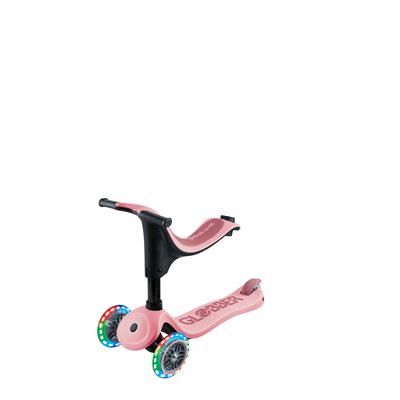 Самокат GLOBBER серії GO UP SPORTY пастельно-рожевий, до 20/50кг, 1+, колеса що світяться