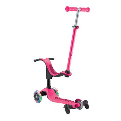 Самокат GLOBBER серії GO UP SPORTY 360 фуксія, до 20/50кг 1+, колеса з підсвіткою
