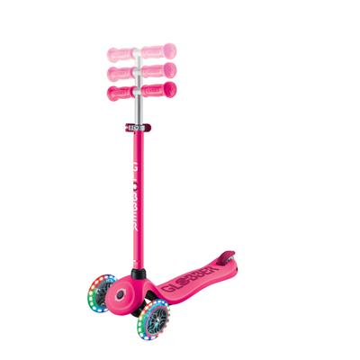 Самокат GLOBBER серії GO UP SPORTY 360 фуксія, до 20/50кг 1+, колеса з підсвіткою