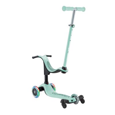 Самокат GLOBBER серії GO UP SPORTY 360 м'ятно-фісташковий, до 20/50кг 1+, колеса з підсв.