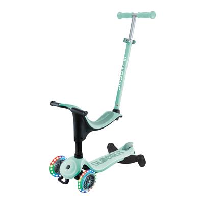 Самокат GLOBBER серії GO UP SPORTY 360 м'ятно-фісташковий, до 20/50кг 1+, колеса з підсв.