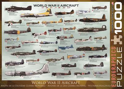 Пазл Eurographics Літаки Другої світової війни, 1000 елементів