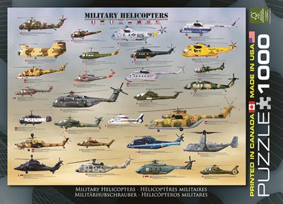 Пазл Eurographics Військові  вертольоти, 1000 елементів