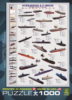 Пазл Eurographics Підводні човни, 1000 елементів