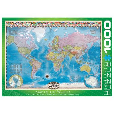 Пазл Eurographics Мапа світу, 1000 елементів