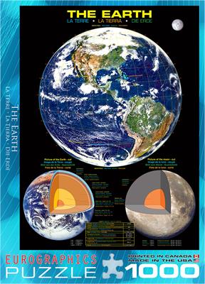 Пазл Eurographics Планета Земля, 1000 елементів