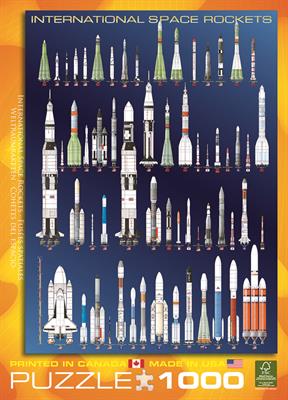 Пазл Eurographics Космічні ракети, 1000 елементів