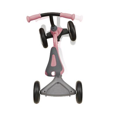 Біговел дитячий GLOBBER серії LEARNING BIKE 3в1 DELUXE, пастельно-рожевий, до 20кг, 4 колеса