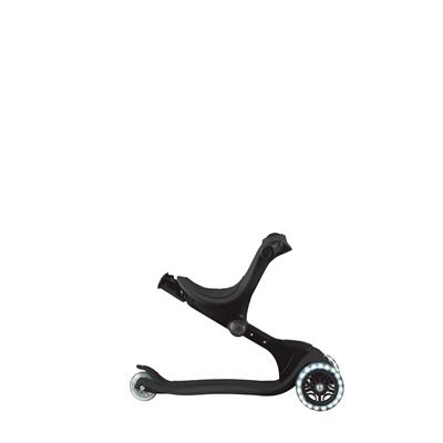 Самокат GLOBBER серії GO UP DELUXE LIGHTS 5в1 чорний, колеса з підсвіткою 20/50кг