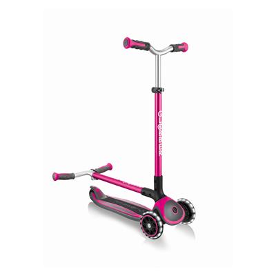 Самокат GLOBBER серії MASTER LIGHTS рожевий, колеса з підсвіткою, 50кг, 4+