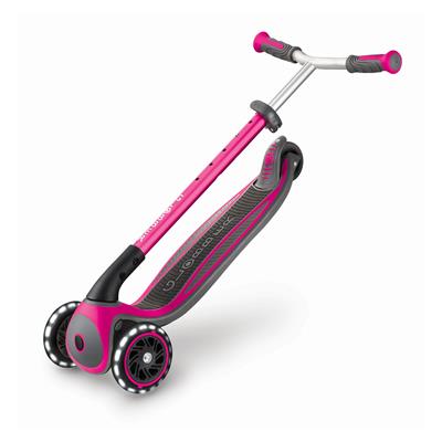 Самокат GLOBBER серії MASTER LIGHTS рожевий, колеса з підсвіткою, 50кг, 4+