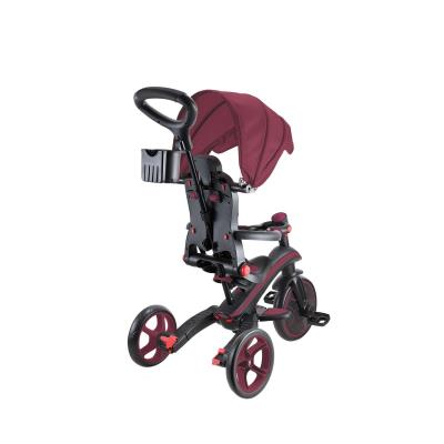 Велосипед дитячий GLOBBER серії EXPLORER TRIKE FOLDABLE 4в1, бордовий, до 20кг, 3 колеса