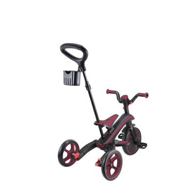 Велосипед дитячий GLOBBER серії EXPLORER TRIKE FOLDABLE 4в1, бордовий, до 20кг, 3 колеса