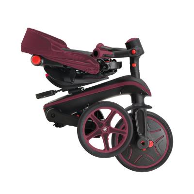 Велосипед дитячий GLOBBER серії EXPLORER TRIKE FOLDABLE 4в1, бордовий, до 20кг, 3 колеса