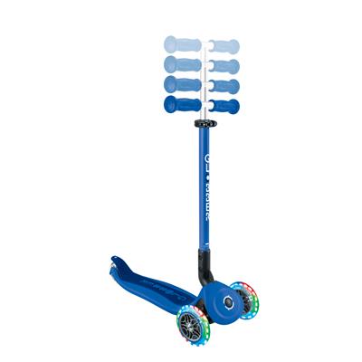 Самокат GLOBBER серії GO UP ACTIVE синій/темно-синій, до 20/50кг, 1+, колеса що світяться