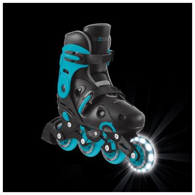 Роликові ковзани GLOBBER GO SCATES LIGHTS аква р.34-37, до 60кг, 5+