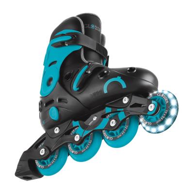 Роликові ковзани GLOBBER GO SCATES LIGHTS аква р.34-37, до 60кг, 5+