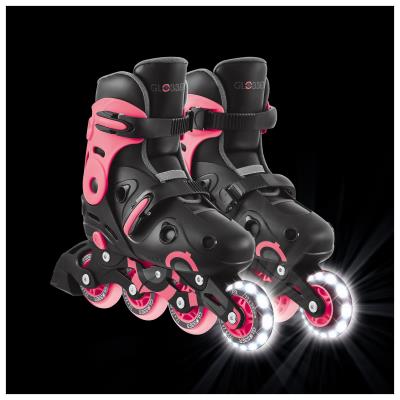 Роликові ковзани GLOBBER GO SCATES LIGHTS коралові р.34-37, до 60кг, 5+