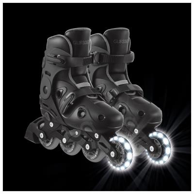 Роликові ковзани GLOBBER GO SCATES LIGHTS сірі р.34-37, до 60кг, 5+