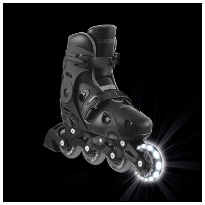 Роликові ковзани GLOBBER GO SCATES LIGHTS сірі р.34-37, до 60кг, 5+