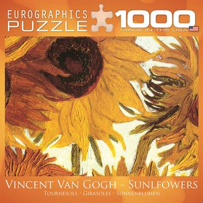 Пазл Eurographics Дванадцять соняшників (фрагмент) Вінсент Ван Гог, 1000 елементів