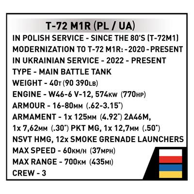 Конструктор COBI Танк Т-72 M1R (UA/PL), 724 деталі