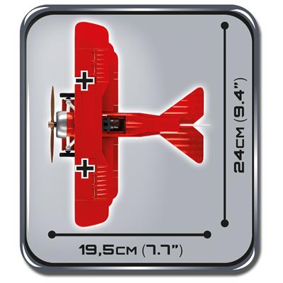 Конструктор COBI Літак 'Fokker Dr. I Червоний барон' , 175 деталей