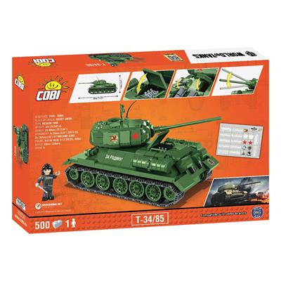 Конструктор COBI World Of Tanks Т-34/85, 500  деталей