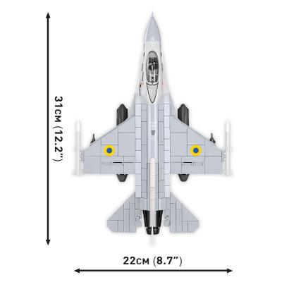 Конструктор COBI Літак F-16C Fighting Falcon (UA), 500 деталей